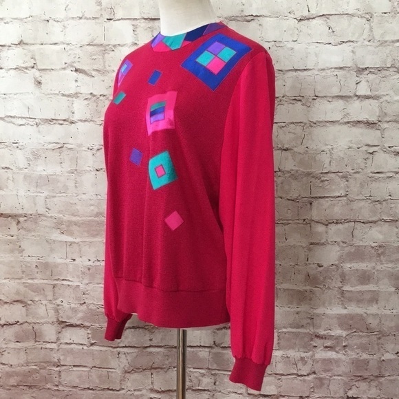 Philippe Marques Vintage Sweater Blouse 10 Pink - Picture 3 of 4